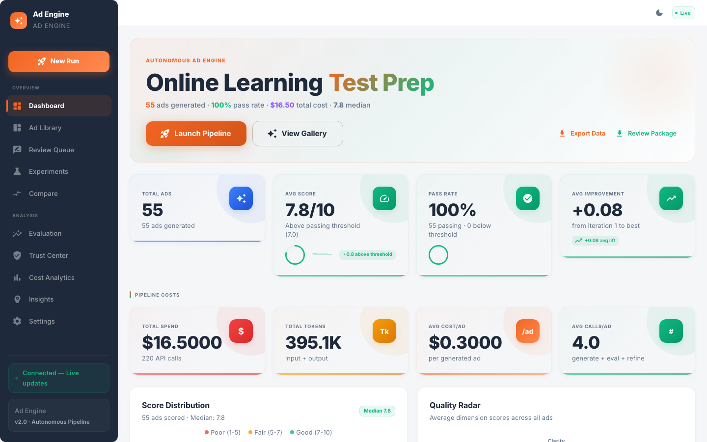 Ad Generation Engine preview