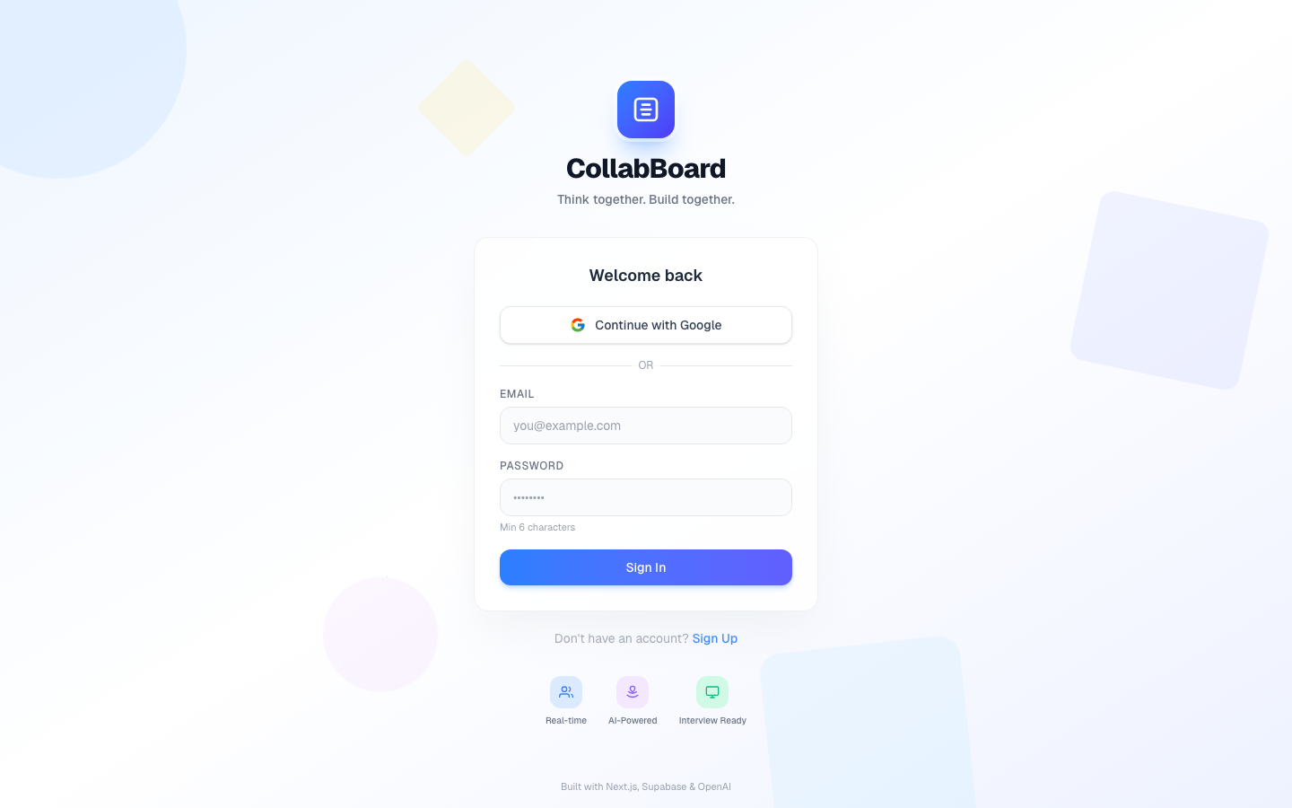 CollabBoard preview
